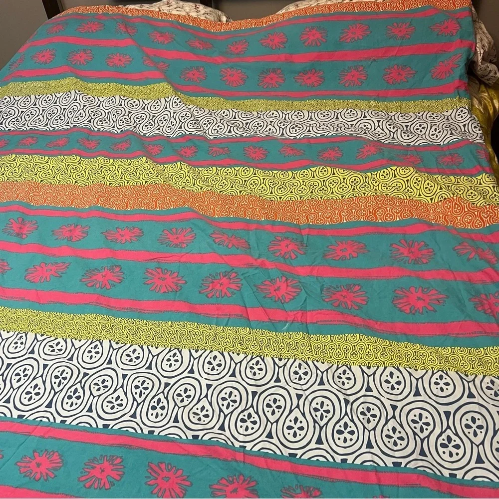 IKEA Lappljung multicolored tribal stripe twin duvet cover